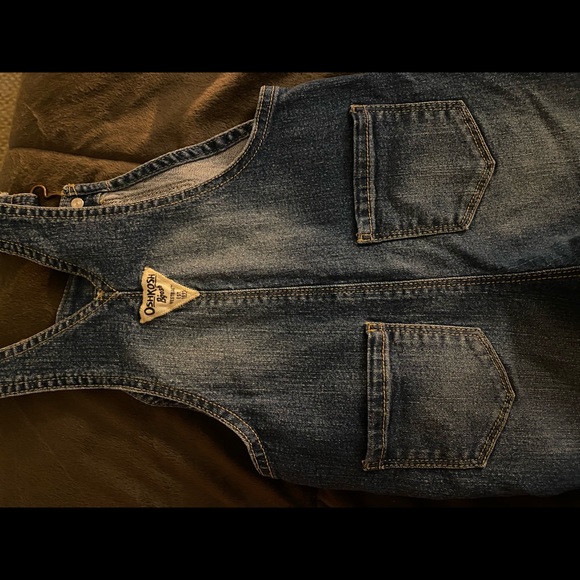 Oshkosh 2T Old School Denim Overalls - Picture 3 of 5
